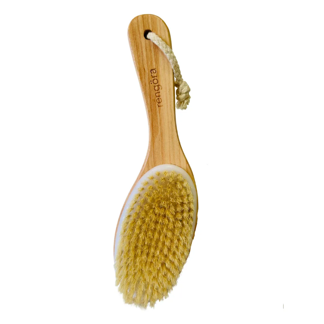 Dry body brush for body - lymphatic drainage detoxify - The Stress Coach