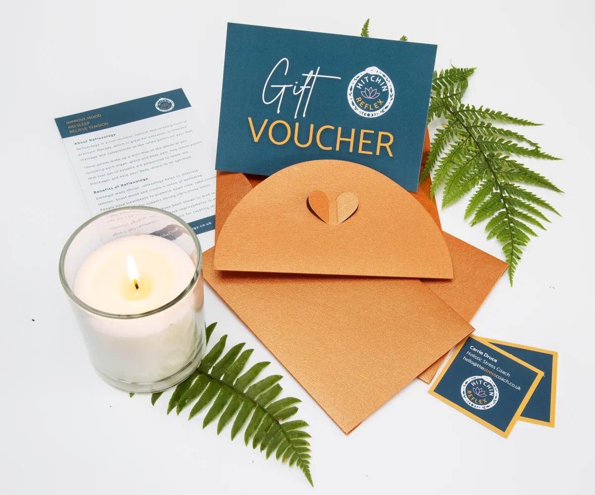 Online Digital Hitchin Reflexology Gift Vouchers - Give the gift of happy feet