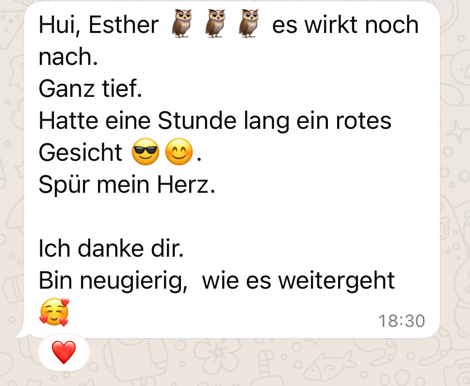 Tolles Kundenfeedback für Esther von Ownya