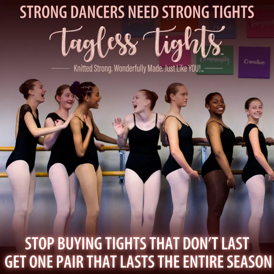 Girls in ballet class are full of joy because their tights are comfortable and durable