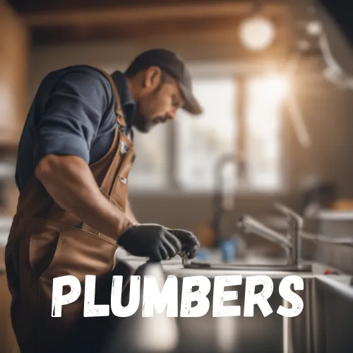 We work with plumbers