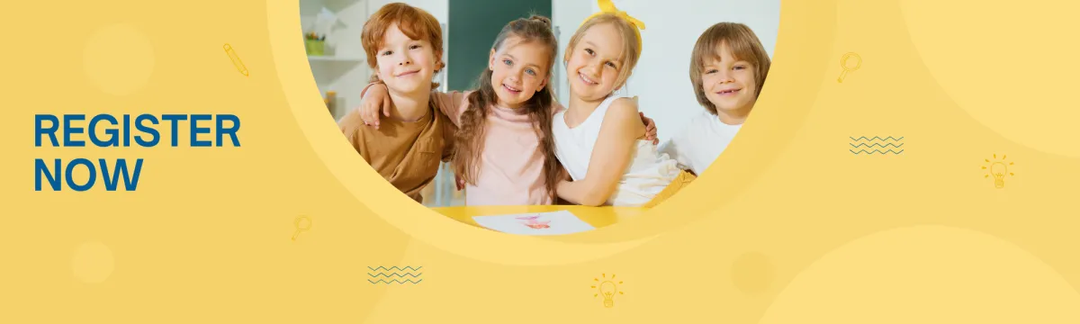 Mobile app interface with cartoon characters and stories.