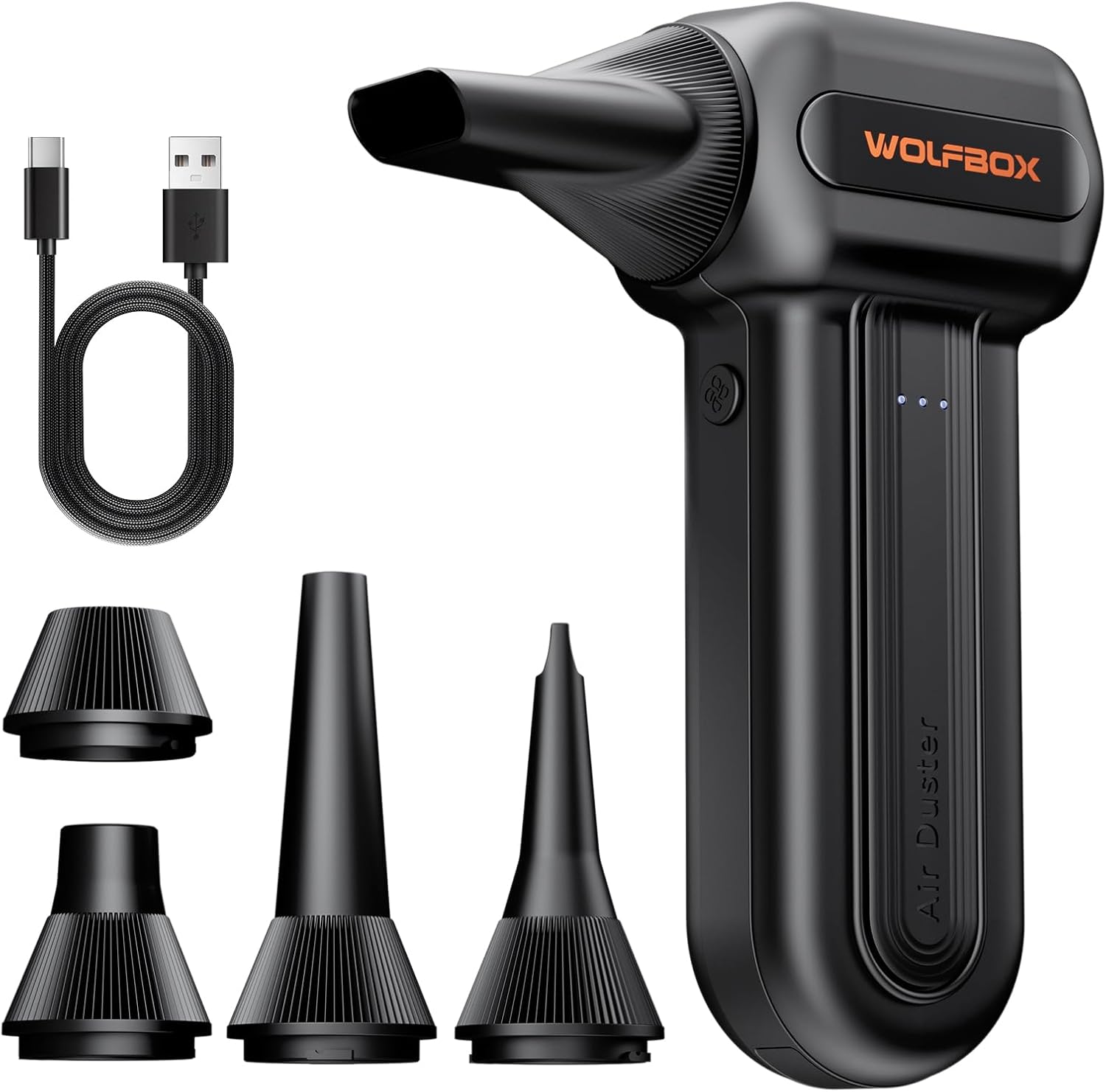 WOLFBOX MF60 Electric Air Duster Review: Cordless Power for Keyboards, Car, and Home