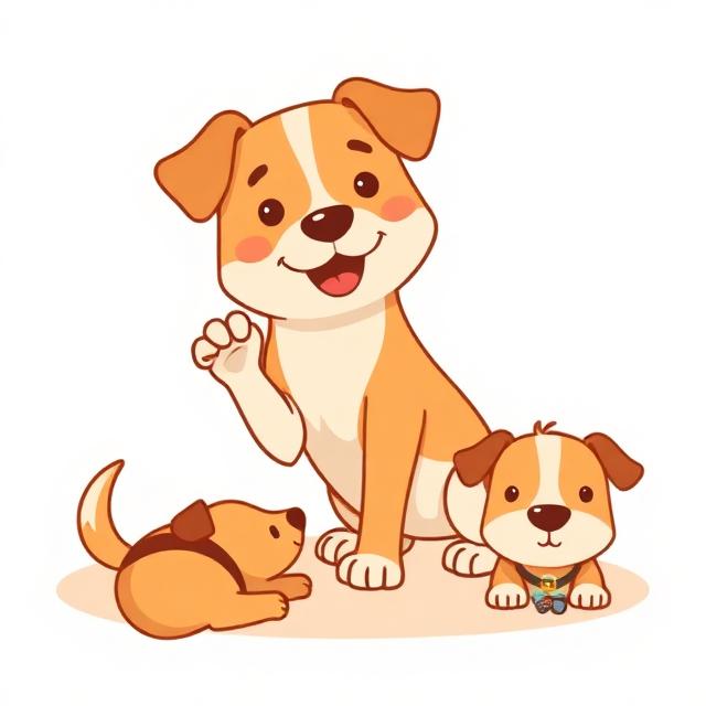 A Woman Holding her baby Illustration