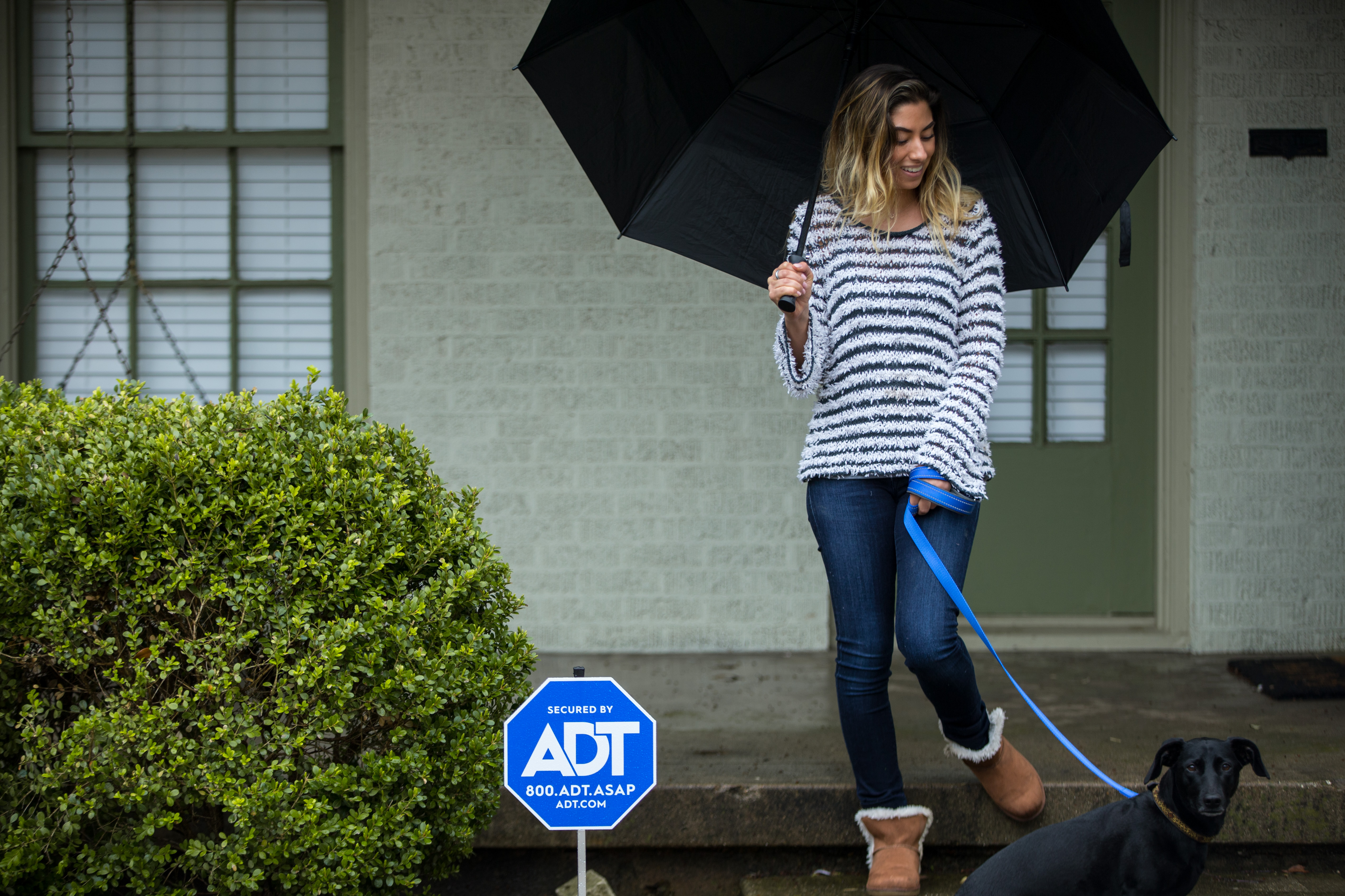 Family feeling safe at home with ADT