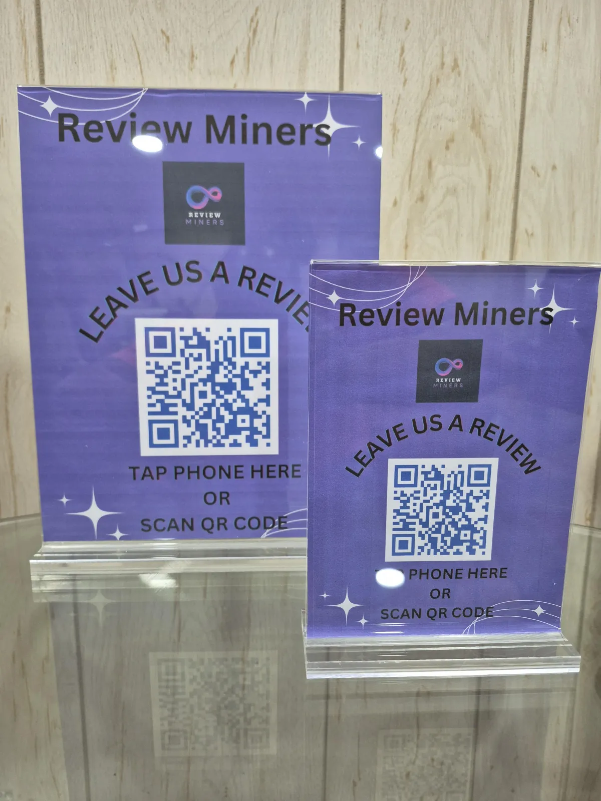 Table top review stands 8.5x11