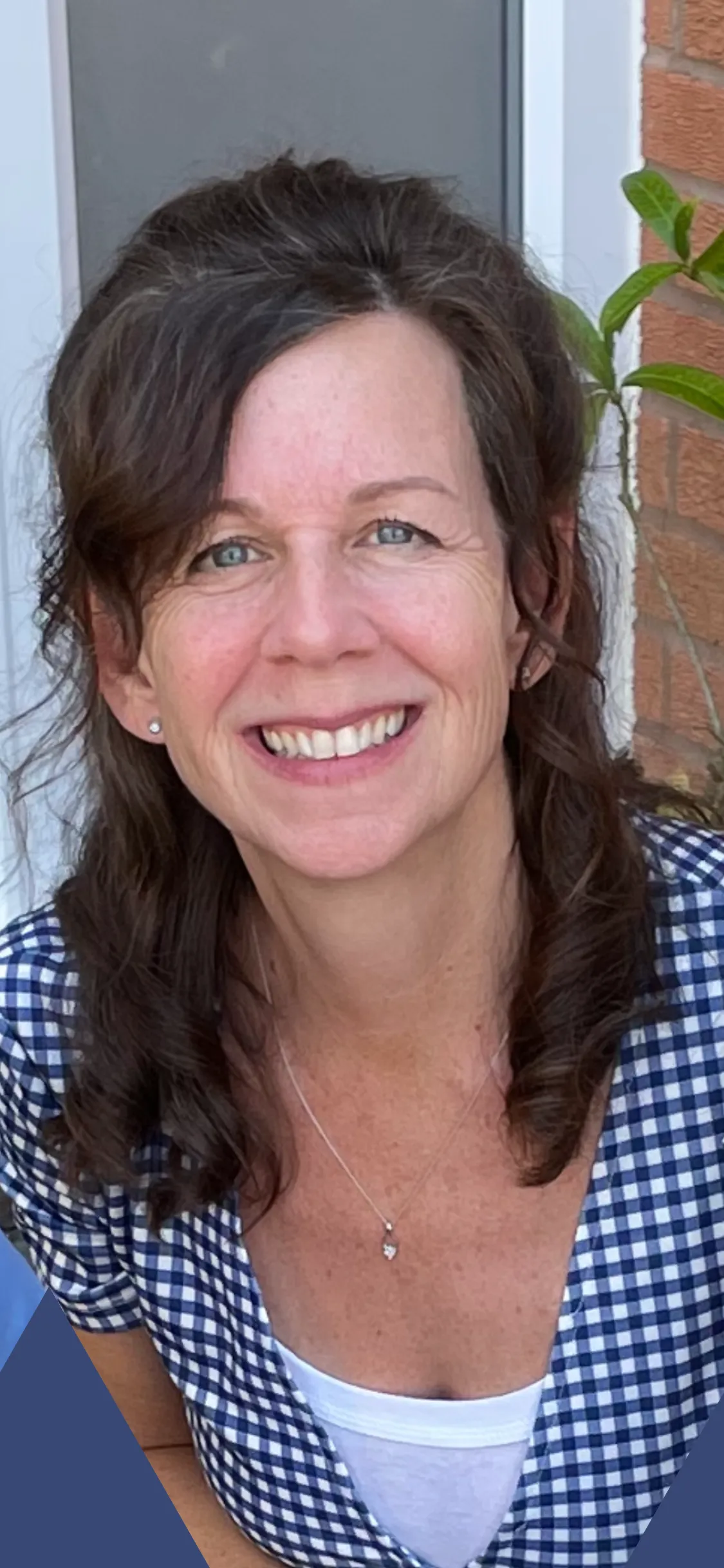 happy and fulfilled woman smiling