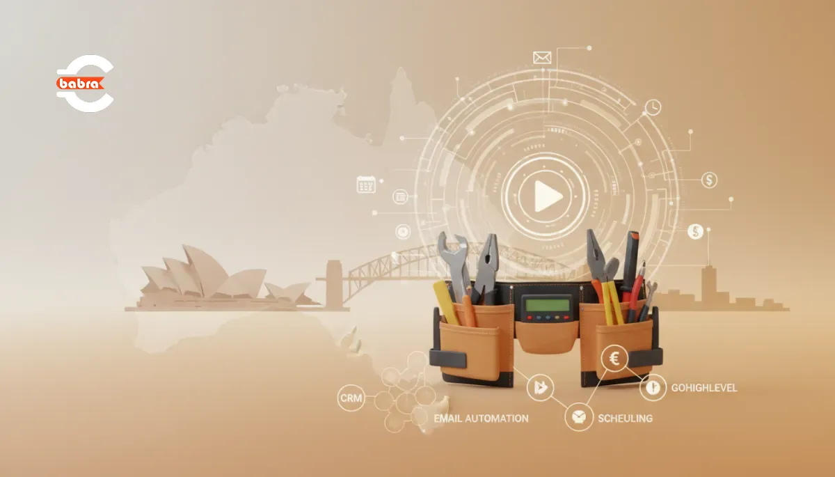 3D render of Australian electrician in office setting