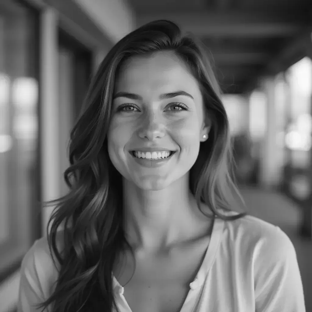 A person who embodies a successful Cosmetic Bonding treatment.