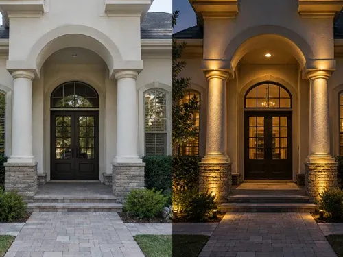 Permanent Outdoor Accent Lighting in Rigby