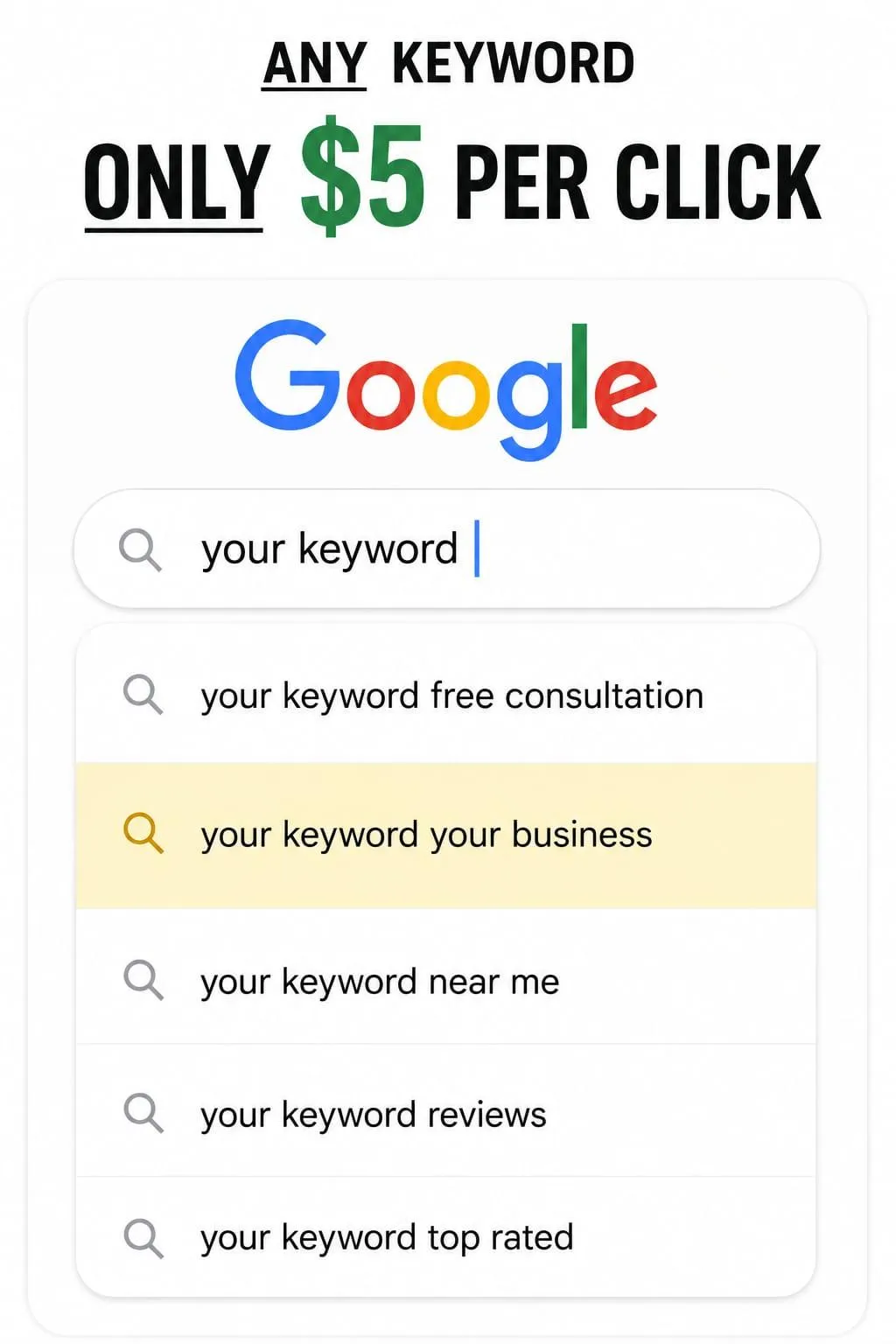 Futuristic UI Mockup of Google Ads AI Bidding Dashboard