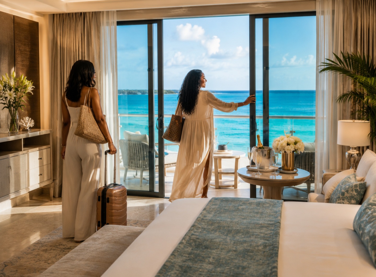 Elegant adults-only beachfront resort