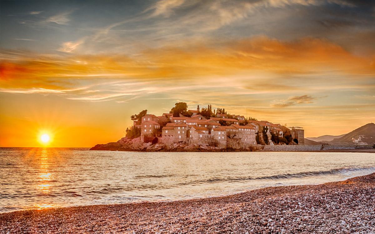 Montenegro at sunset