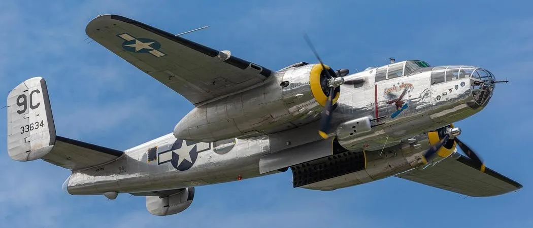 Thunderbolt MK-II balsa model fuselage in studio lighting, three-quarter front angle