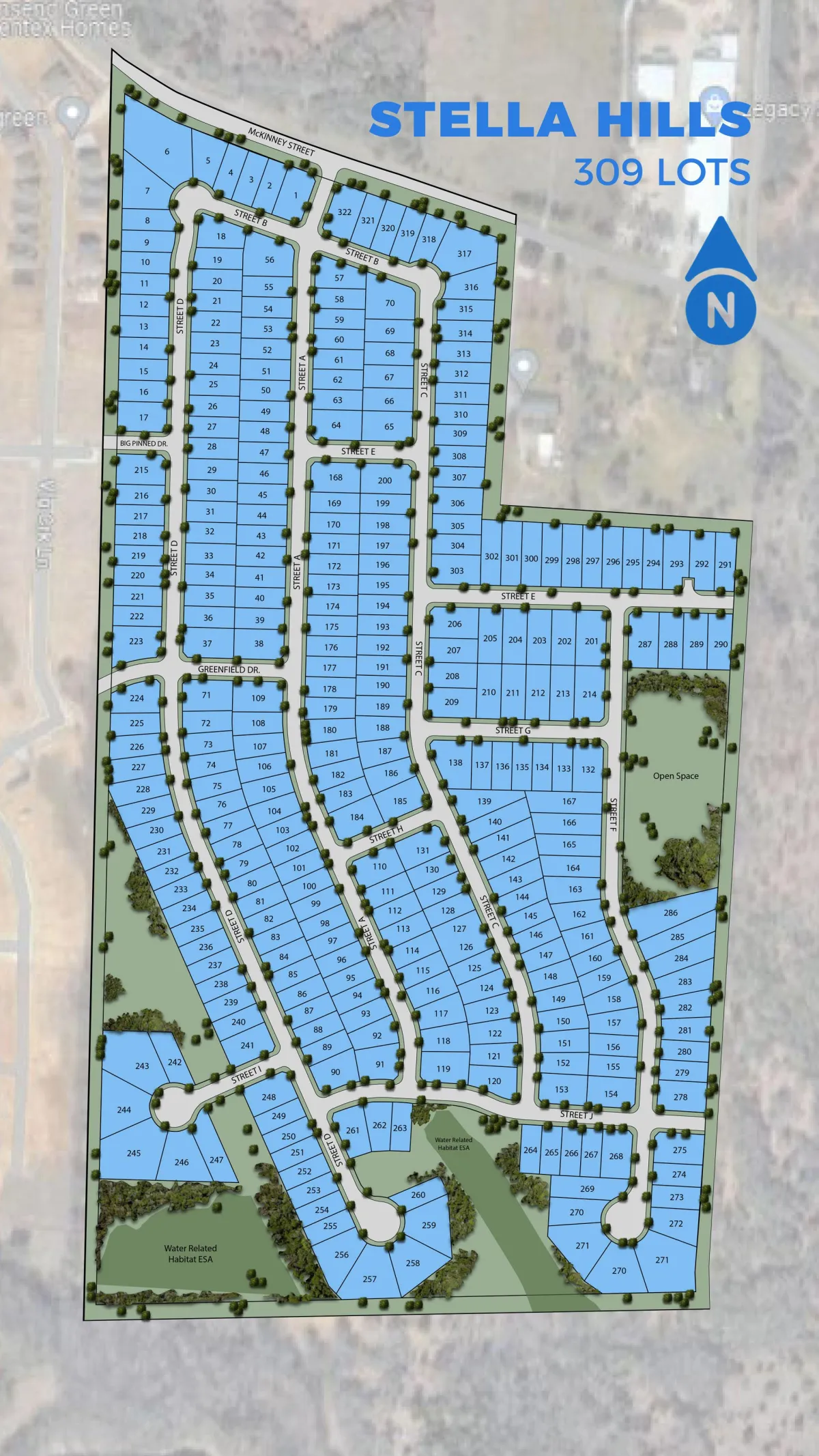 Site Plan for Avery Terrace Land Development project