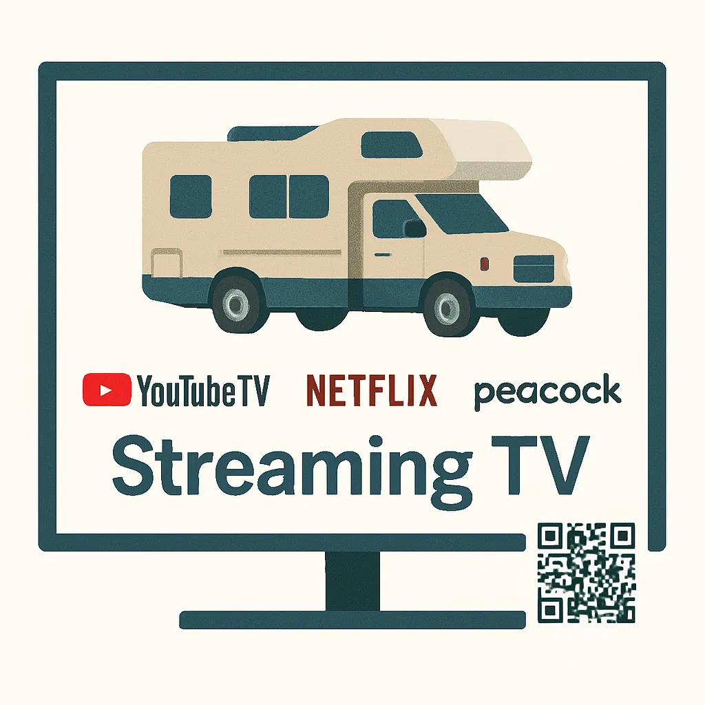 streaming tv example with motorhome