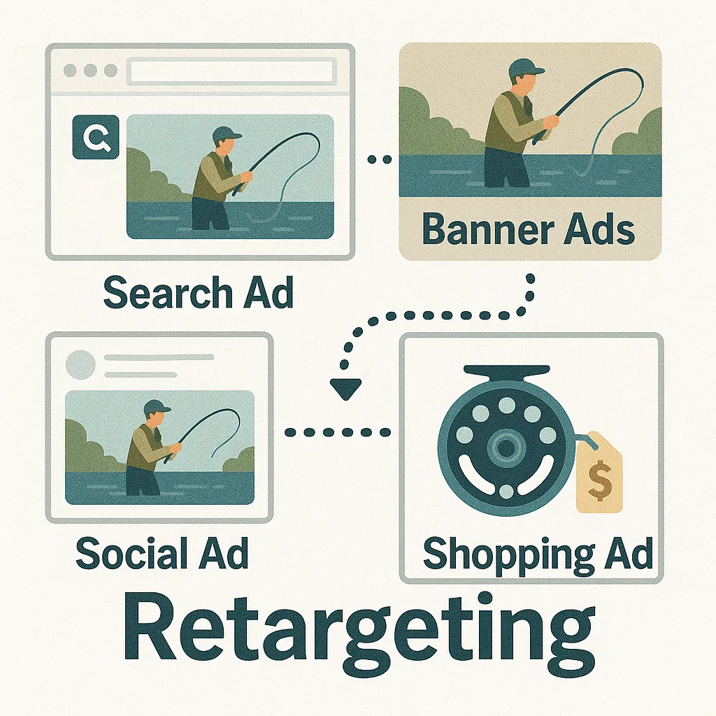 retargeting ad examples for fishing