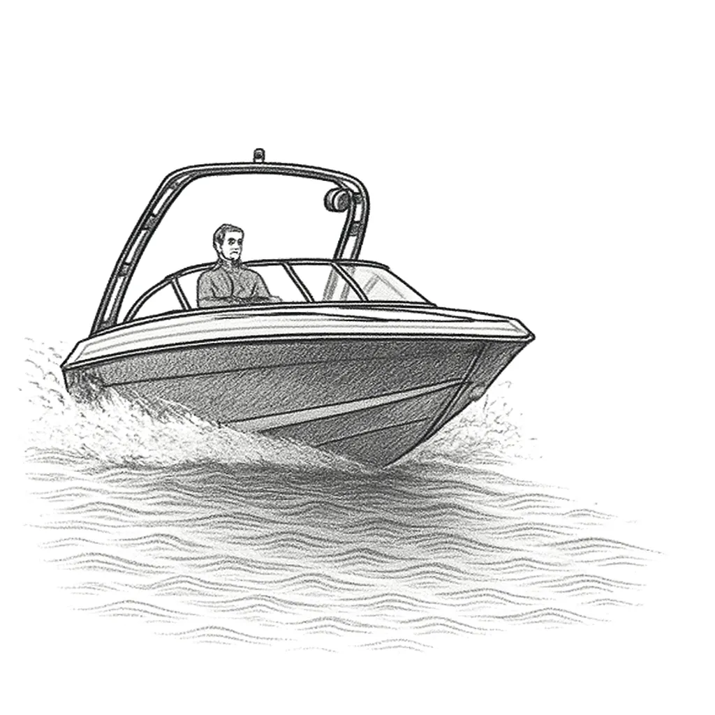 drawing of a boat on a lake to depict online advertising targeting options