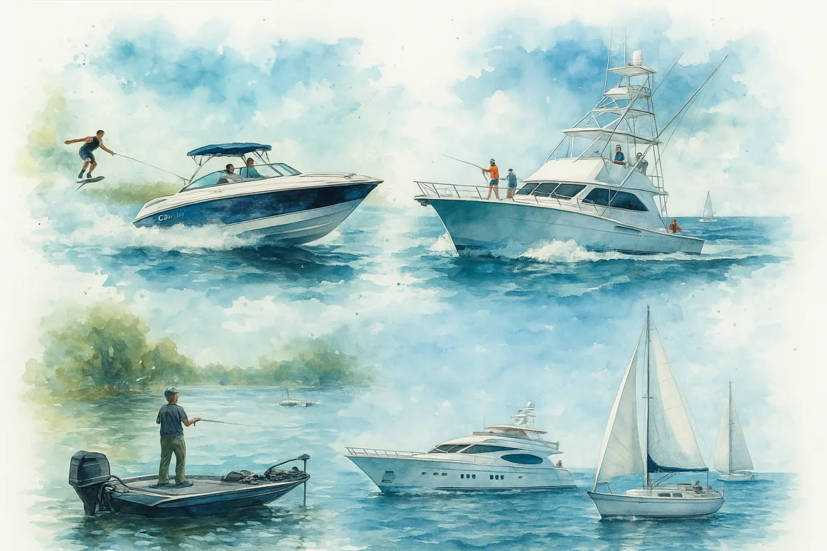 image collection of boats to depict online advertising and digital marketing services