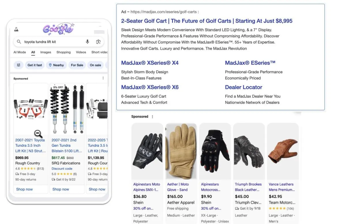 google-ads-ecommerce-ad-typess
