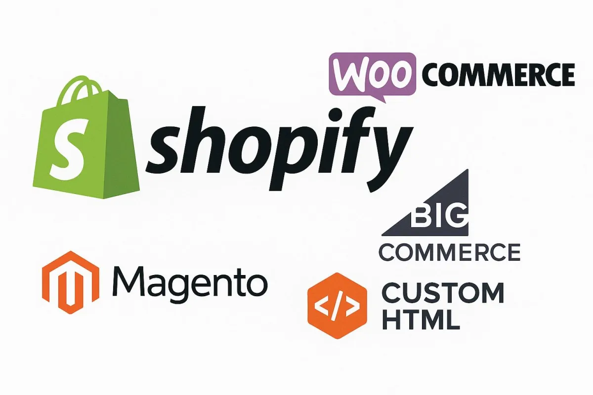 logos of popular e-commerce platforms