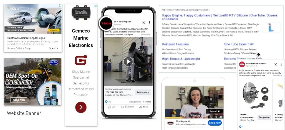 images of b2b targeted online ads