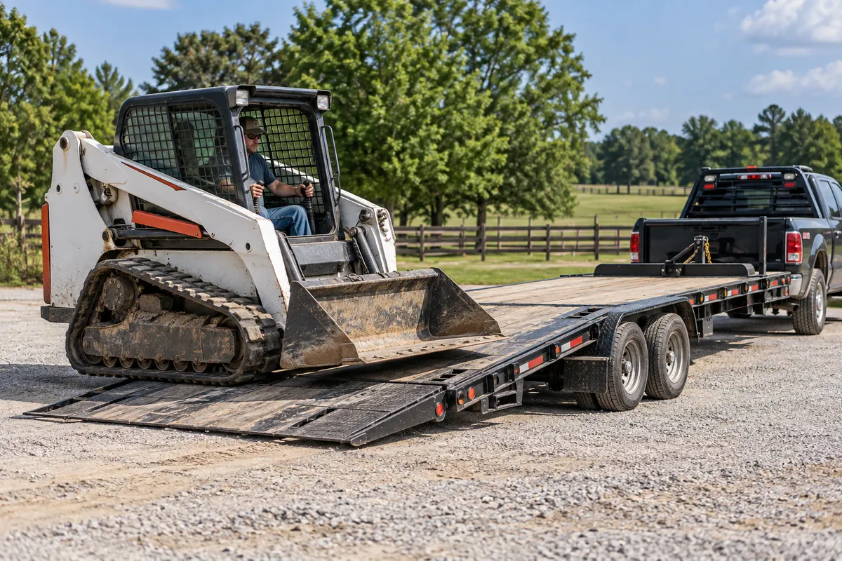 How to Safely Load Equipment Onto a Trailer