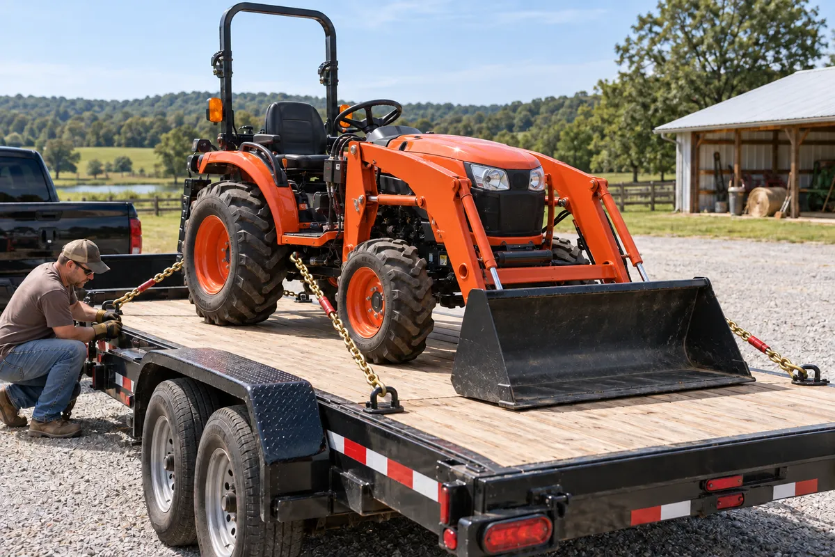 How to Tie Down a Compact Tractor for Transport