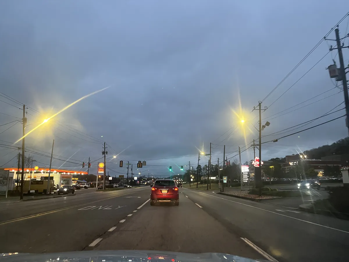 Downtown Alabaster, Alabama in March 2023