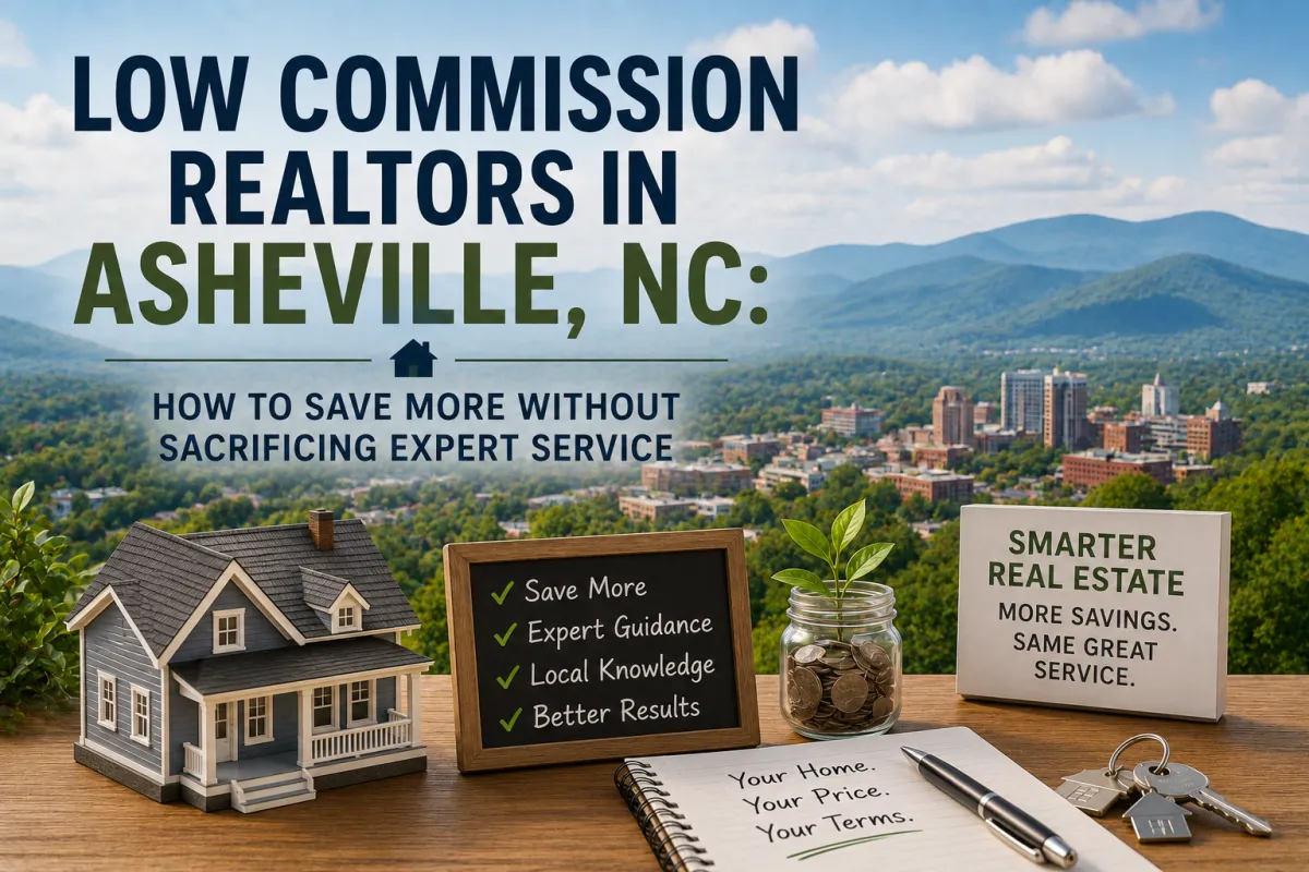 Low commission Realtor in Asheville, NC helping homeowners save more while buying or selling with expert real estate guidance.