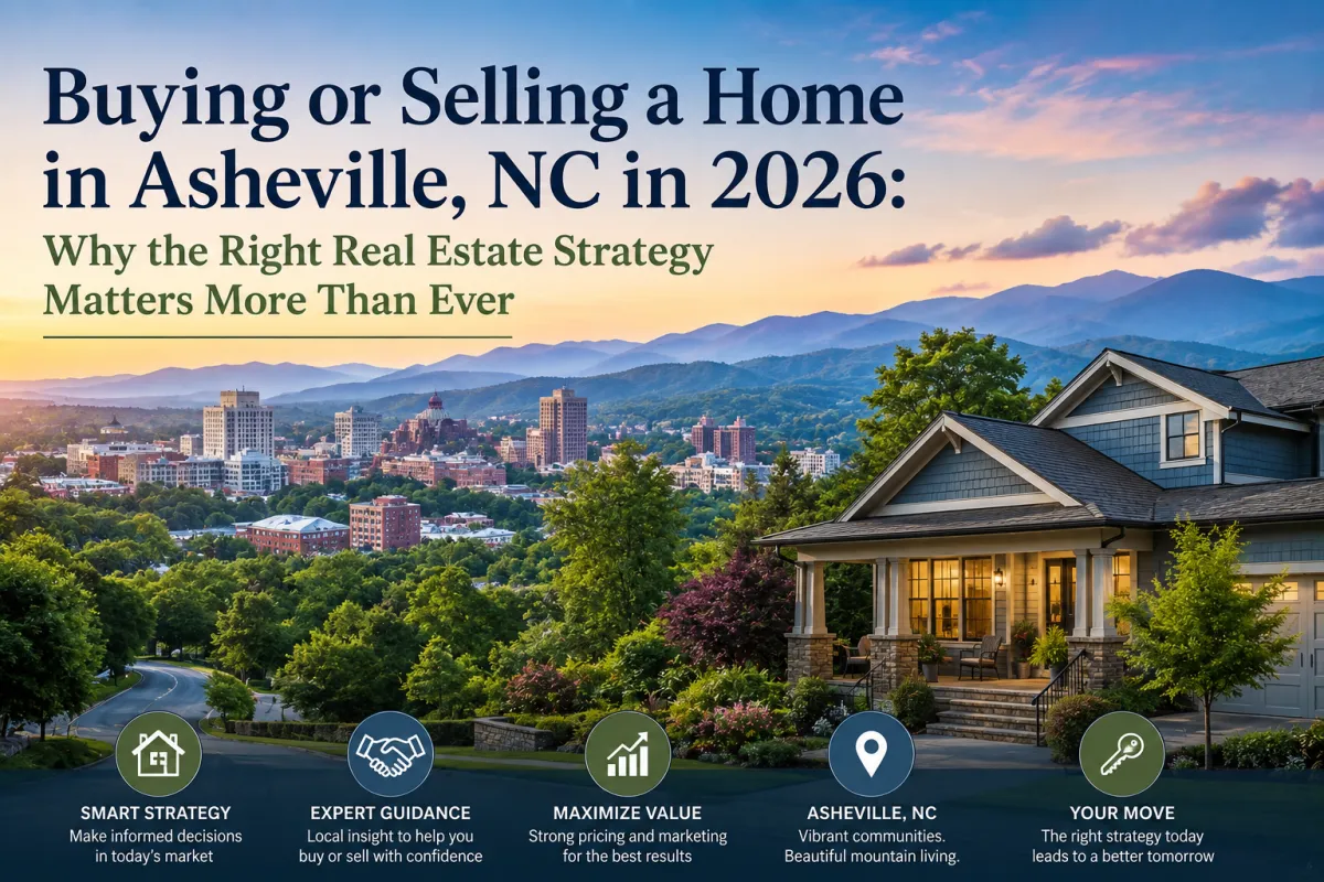 Beautiful homes in Asheville NC showcasing smart home buying and selling strategies with Owners Only Real Estate in 2026