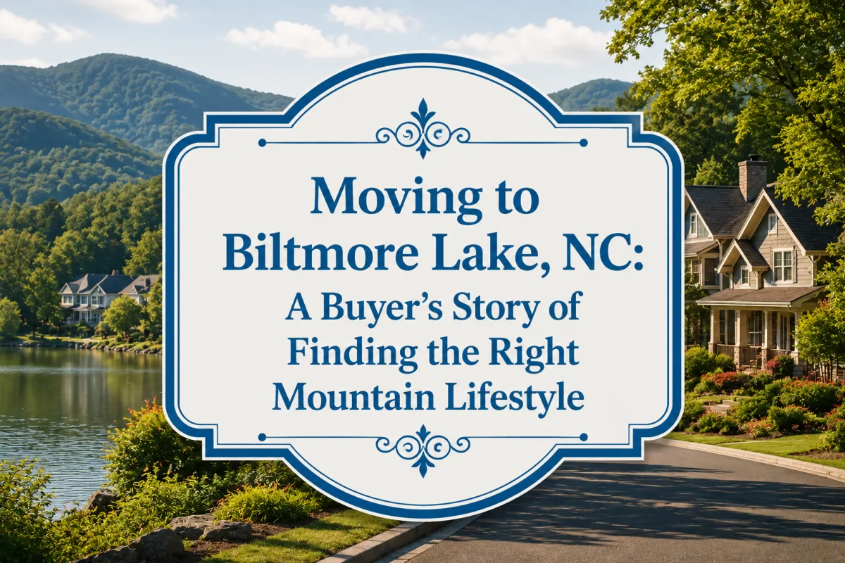 Buyer finding the right mountain lifestyle in Biltmore Lake NC