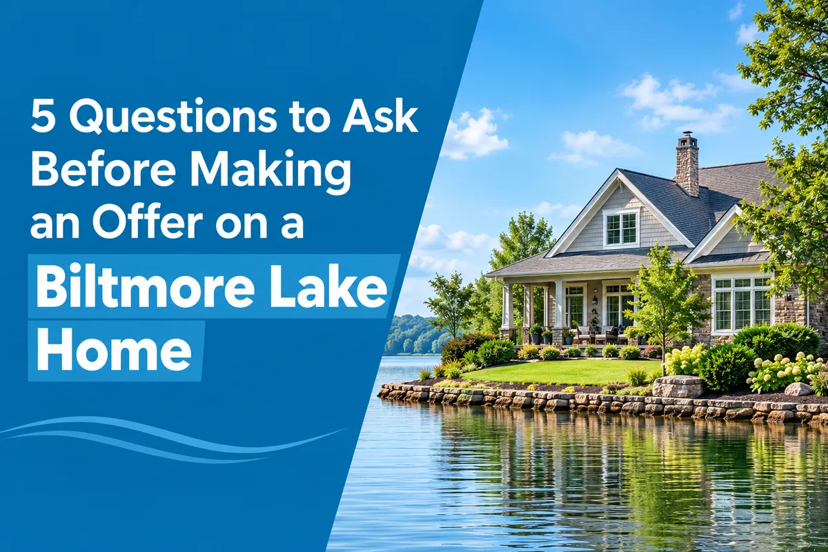 Biltmore Lake NC home in a planned community near the lake and outdoor trails
