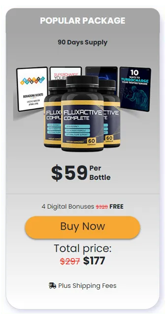 Fluxactive 3 bottle price