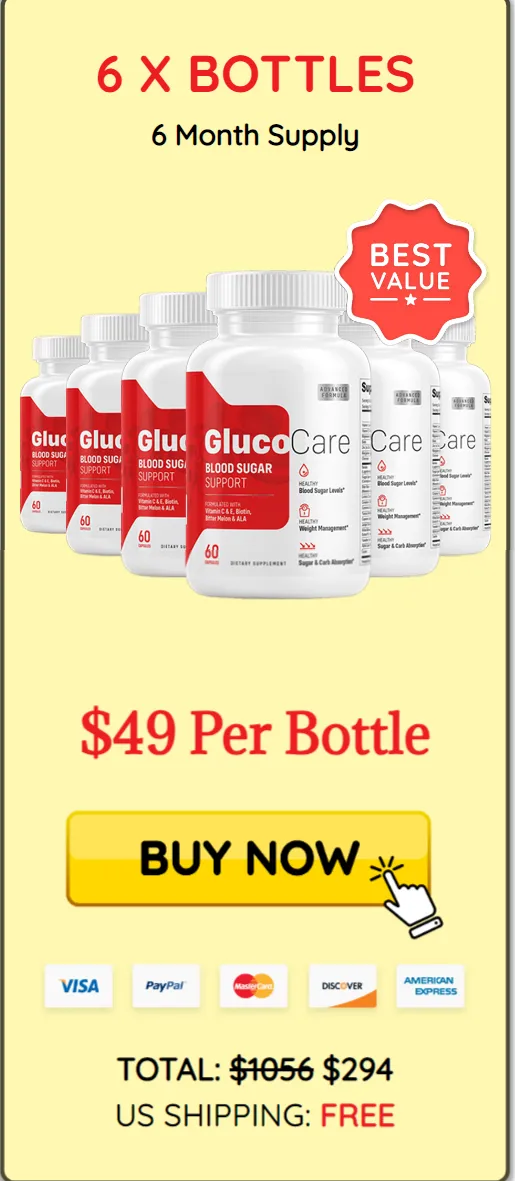 Glucocare 6 bottle 