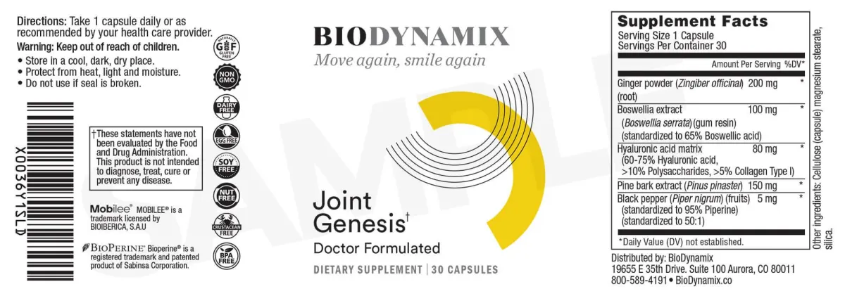 joint genesis ingredients