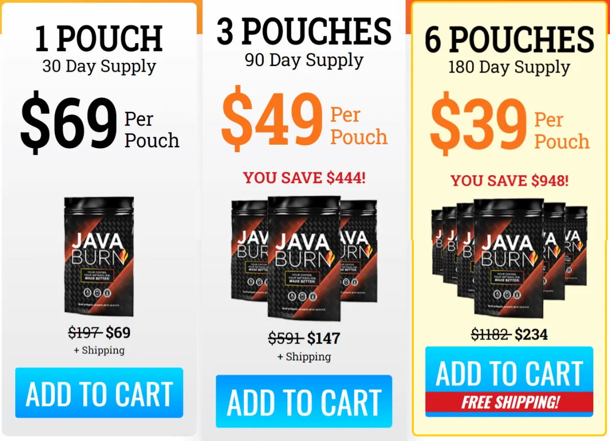 java burn price