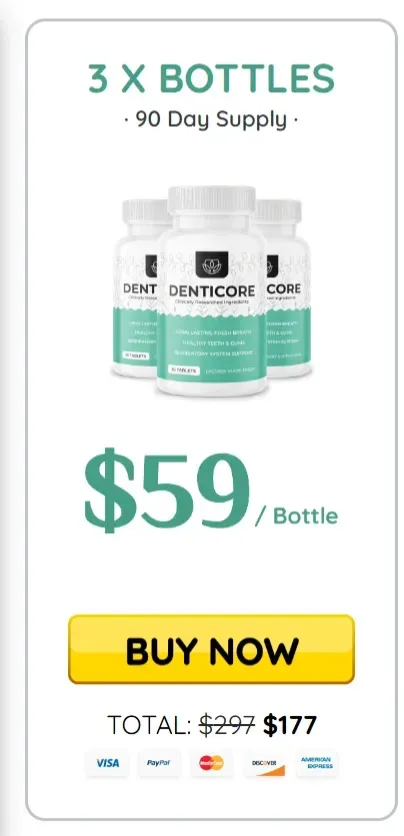 denticore three bottle price