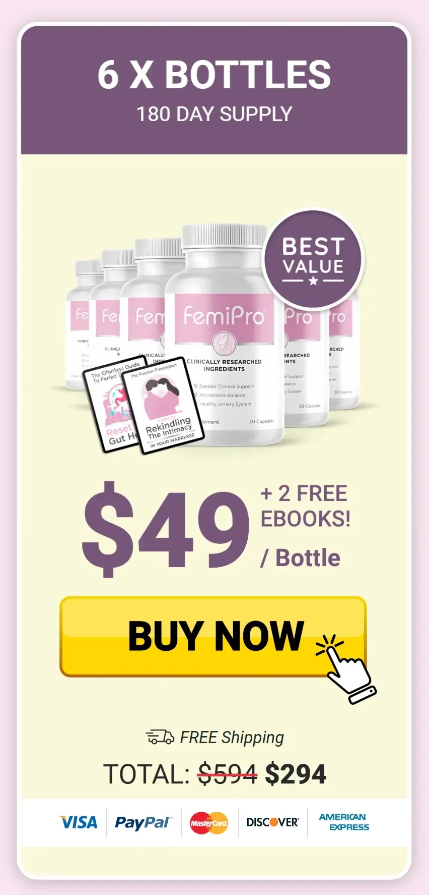 femipro six bottle price