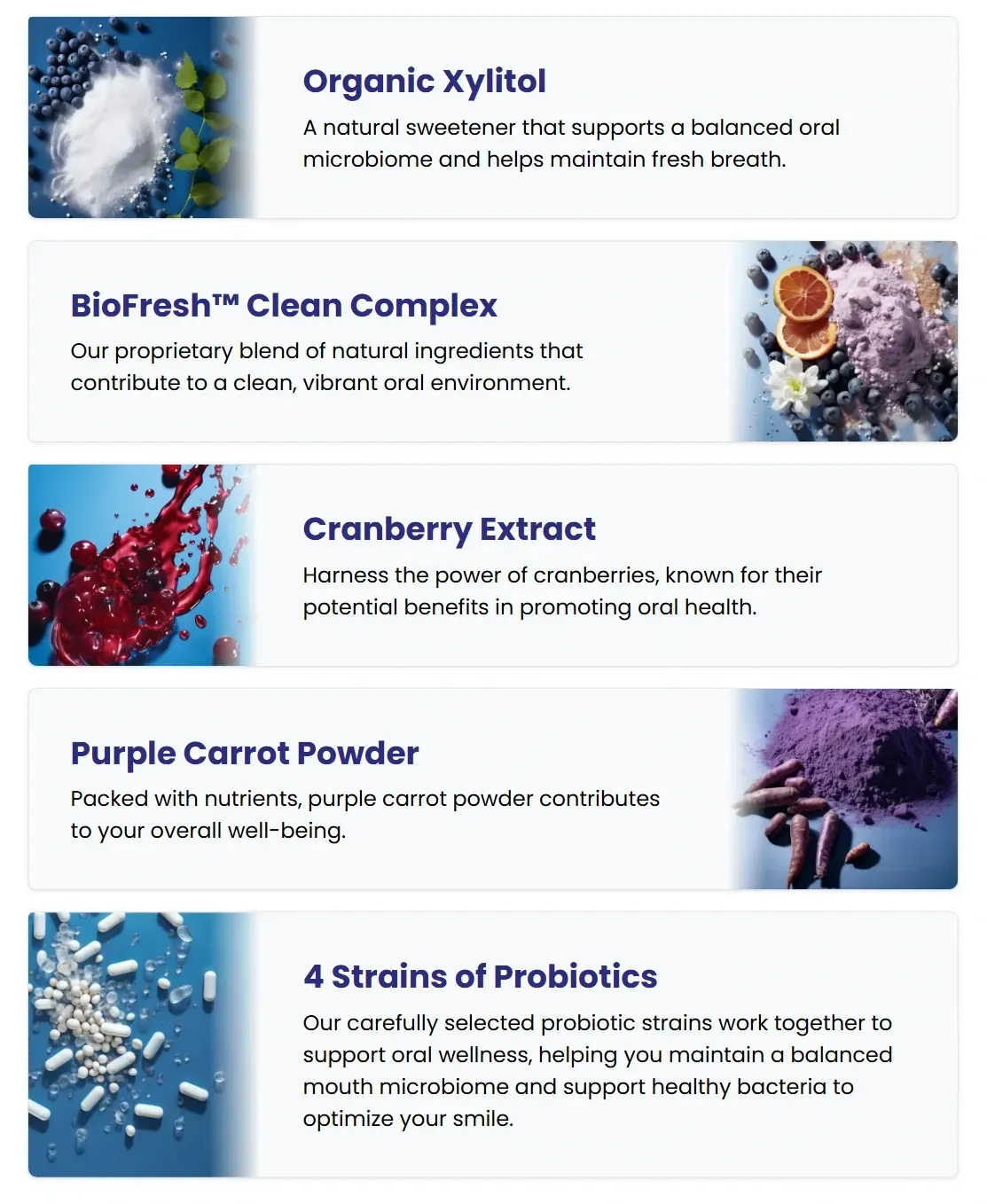 Provadent Ingredients