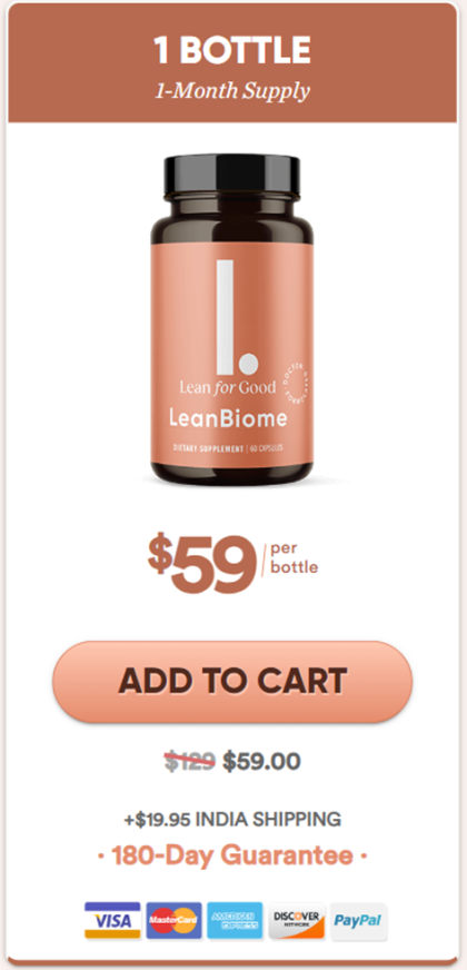 leanbiome one bottle price