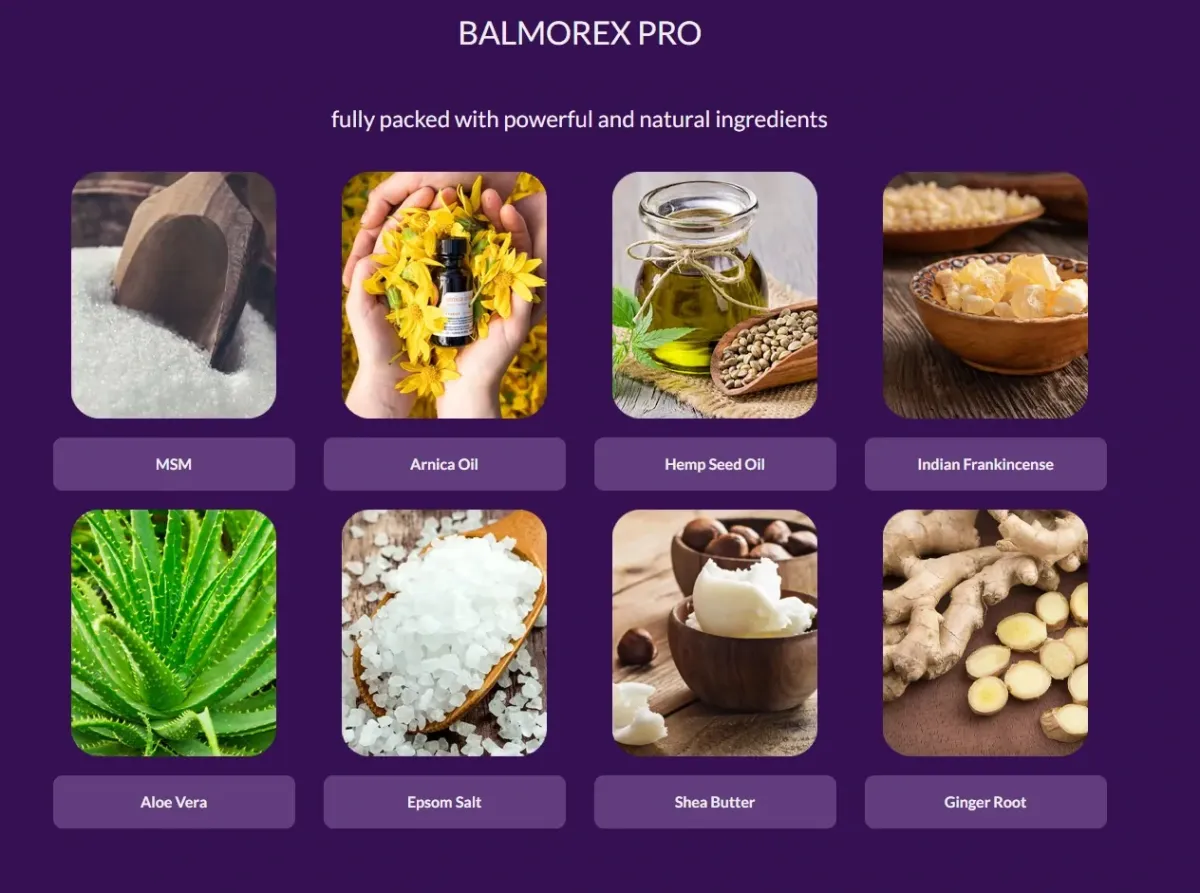 Balmorex Ingredients