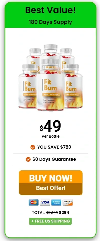 fit burn 6 bottle price