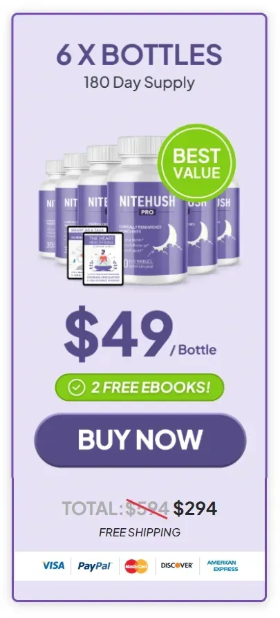 NiteHush 6 bottle price