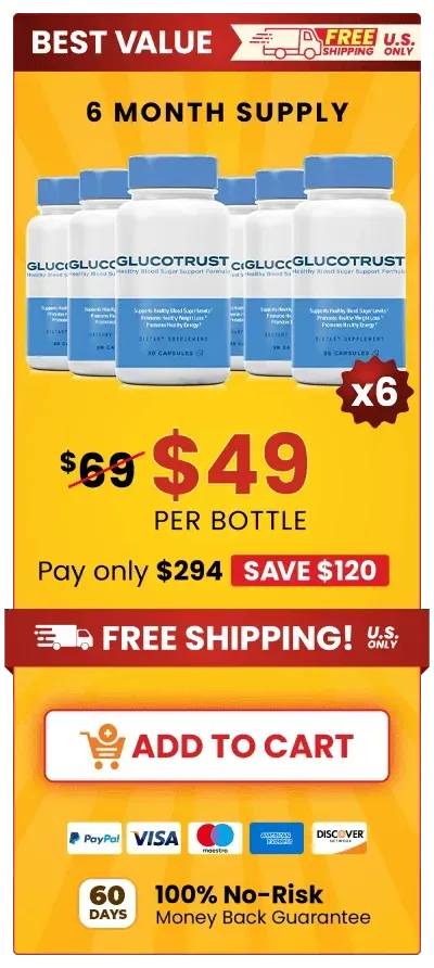 GlucoTrust six bottle price