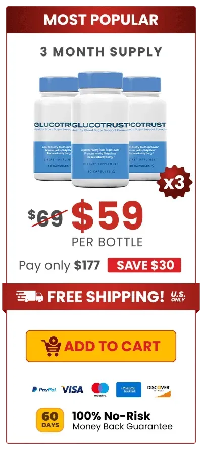 GlucoTrust three bottle price