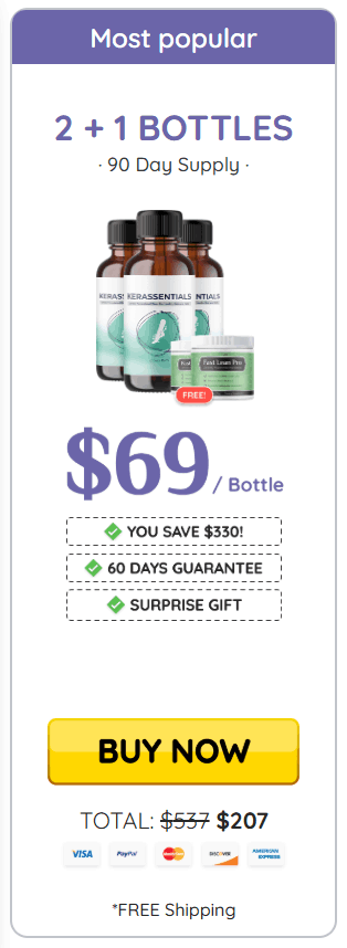 Kerassentials buy 3 bottle