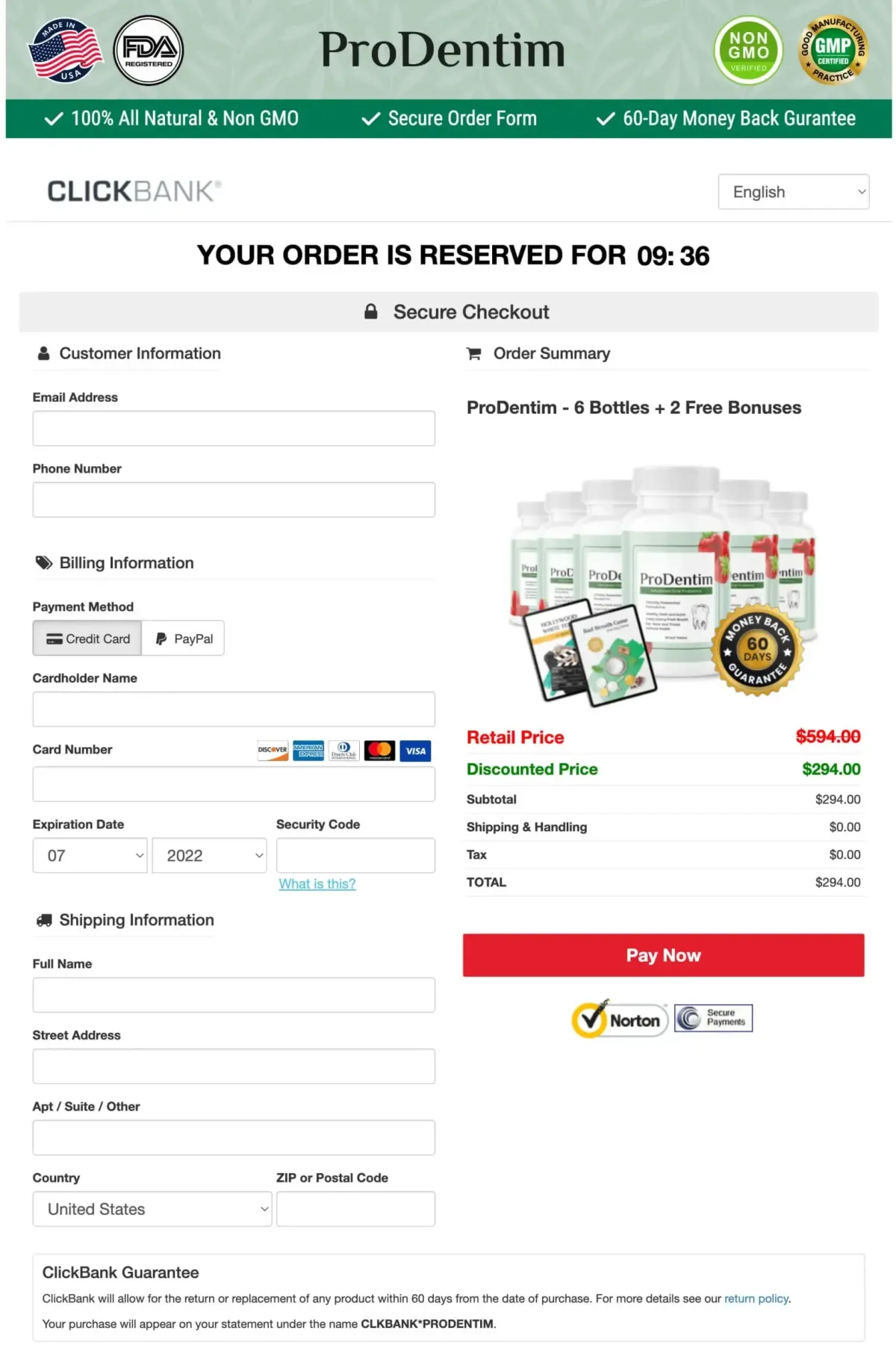 prodentim order page 