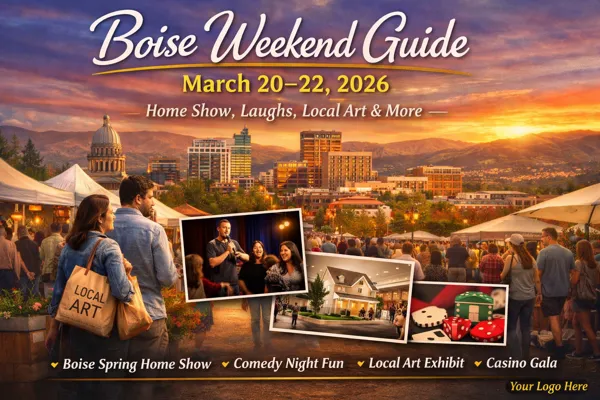 Things to do in Boise this weekend March 20 to 22 2026 including home show live comedy local markets and events in downtown Boise Idaho