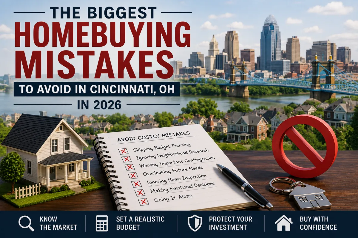 Homebuyer working with a REALTOR® in Cincinnati, OH to avoid costly buying mistakes in Hyde Park, Mt. Lookout, Anderson, Montgomery, Blue Ash, and Mason.